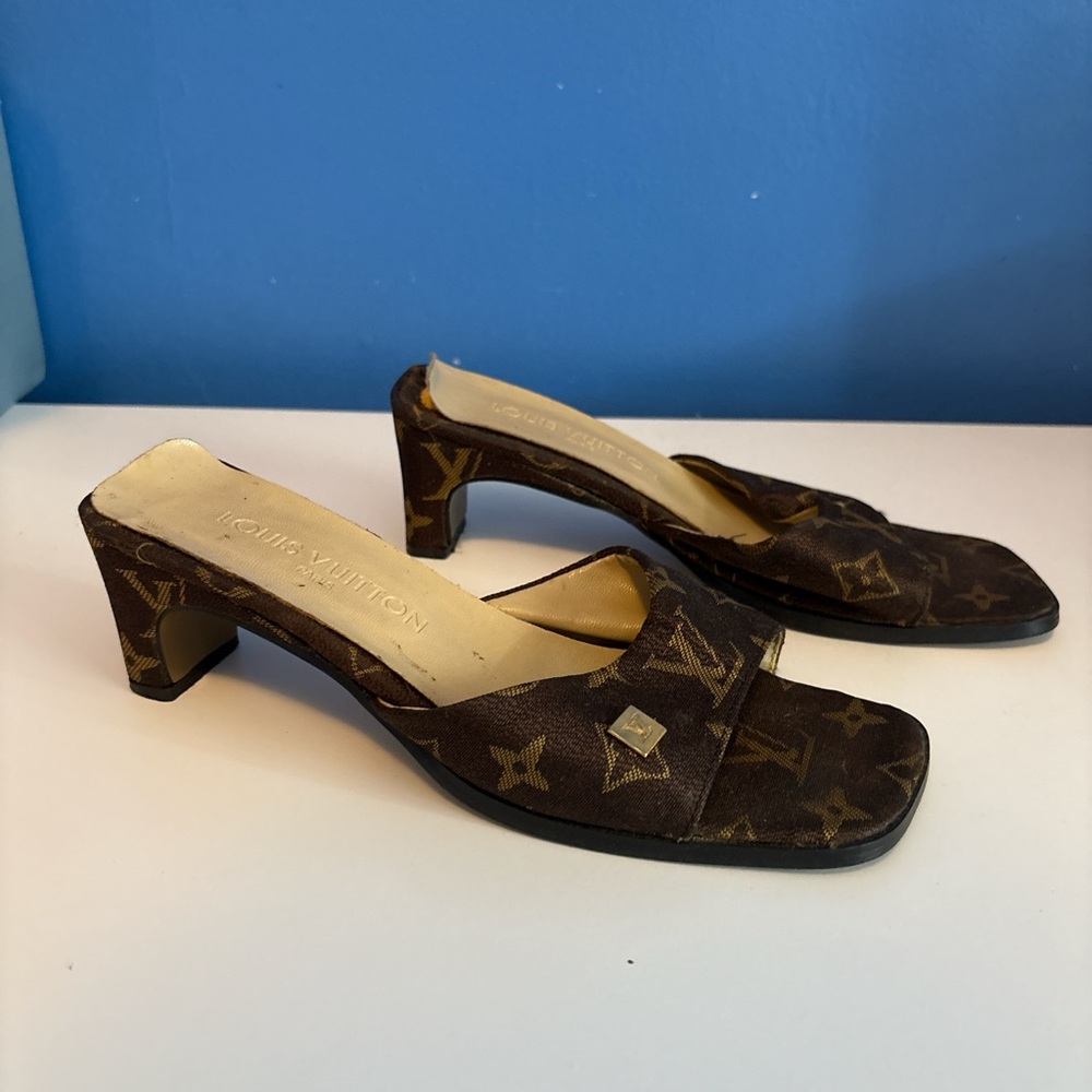 Louis Vuitton Brown Heels Elegant Design